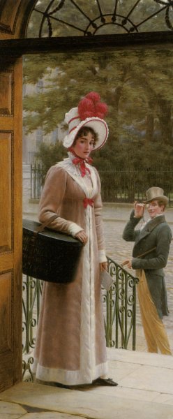 Main Product Photo of A Source of Admiration Painting by Edmund Blair Leighton