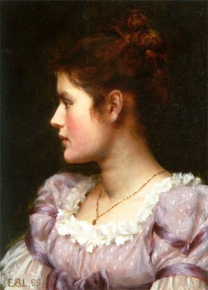Main Product Photo of A Study Painting by Edmund Blair Leighton