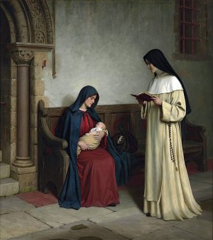 Books And Art Maternity by Oil Painting Reproduction