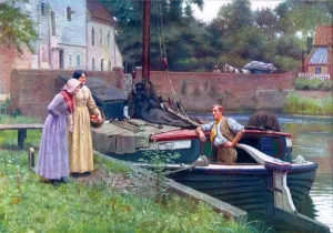 Chaff by Edmund Blair Leighton Oil Painting Reproduction