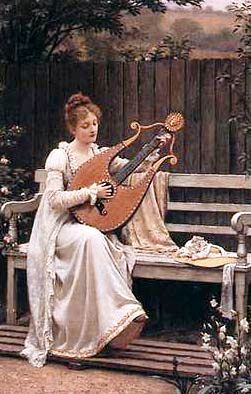 Main Product Photo of Con Amore Painting by Edmund Blair Leighton