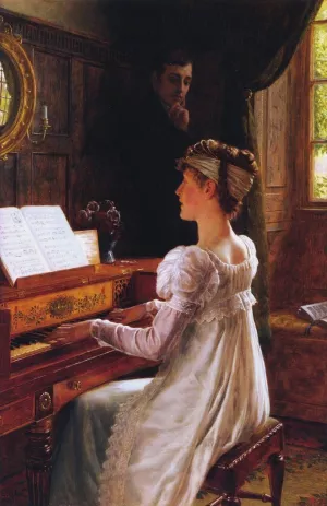 Courtship by Edmund Blair Leighton Oil Painting Reproduction