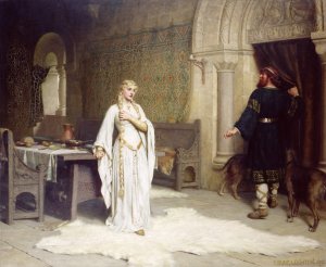 Main Product Photo of Lady Godiva Painting by Edmund Blair Leighton