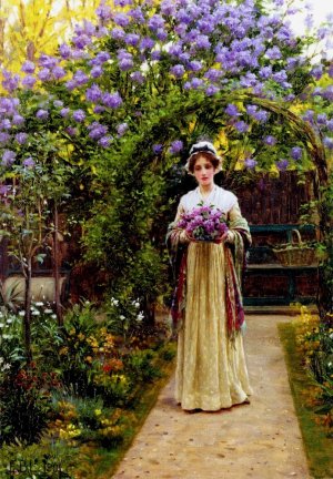 Main Product Photo of Lilac Painting by Edmund Blair Leighton