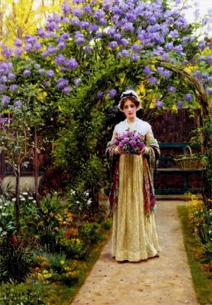 Lilac by Edmund Blair Leighton Oil Painting Reproduction