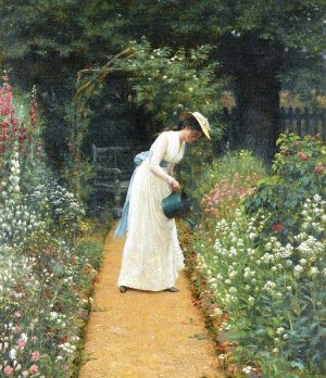 My Lady's Garden by Oil Painting Reproduction