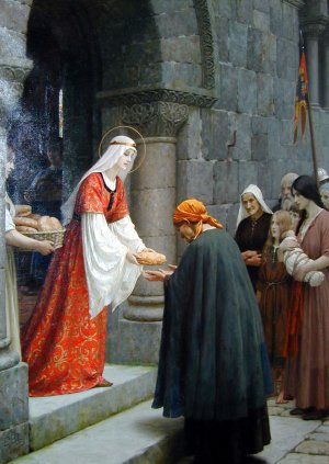 The Charity of St. Elizabeth of Hungary by Oil Painting Reproduction
