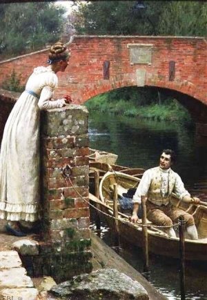 Main Product Photo of The Fond Farewell Painting by Edmund Blair Leighton