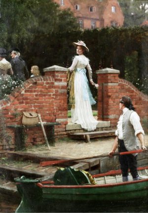 Main Product Photo of The Glance that Enchants Painting by Edmund Blair Leighton