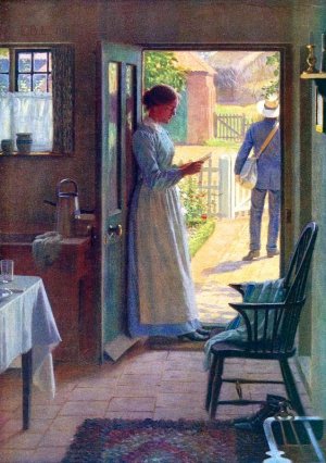 The Post by Edmund Blair Leighton Oil Painting Reproduction