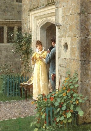 Main Product Photo of The Request Painting by Edmund Blair Leighton