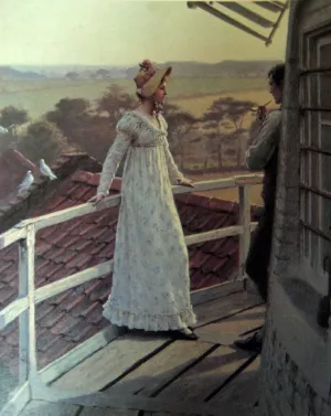 The Windmiller's Guest by Edmund Blair Leighton Oil Painting Reproduction
