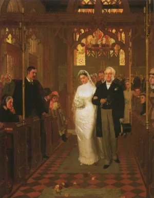 Till Death Us Do Part' by Edmund Blair Leighton Oil Painting Reproduction