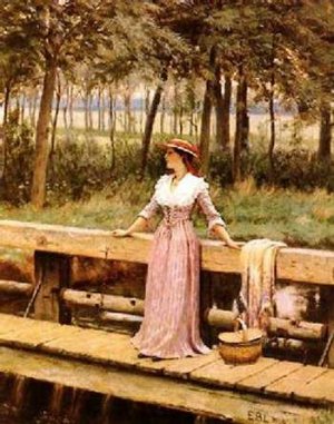 Waiting by Edmund Blair Leighton Oil Painting Reproduction