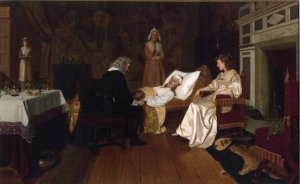 Main Product Photo of Witness my Act and Seal Painting by Edmund Blair Leighton
